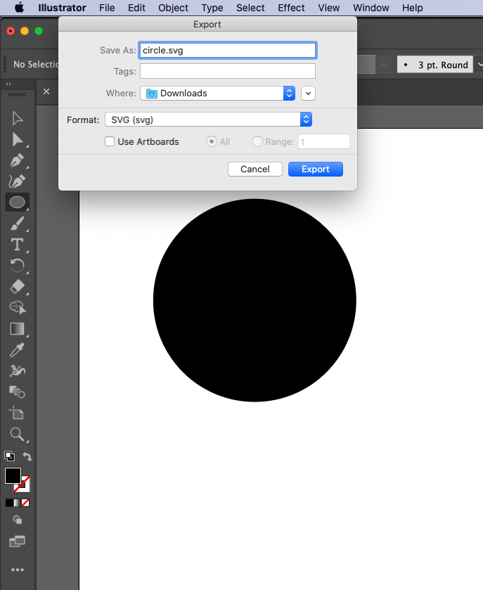 Export as svg